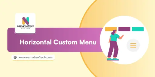 Horizontal Custom Menu